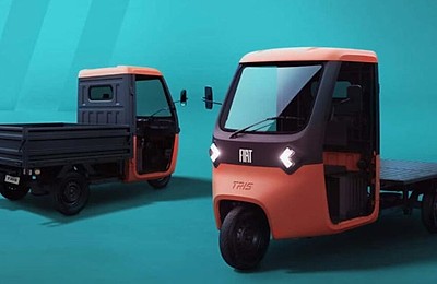 Fiat Tris – vehicul electric cu trei roți, alternativă ieftină și practică pentru livrările urbane