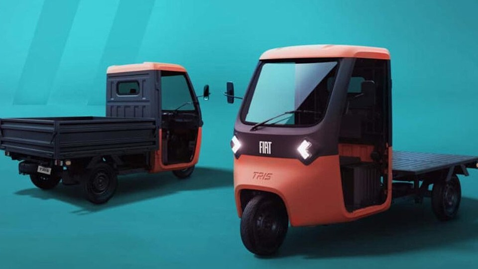 Fiat Tris – vehicul electric cu trei roți, alternativă ieftină și practică pentru livrările urbane