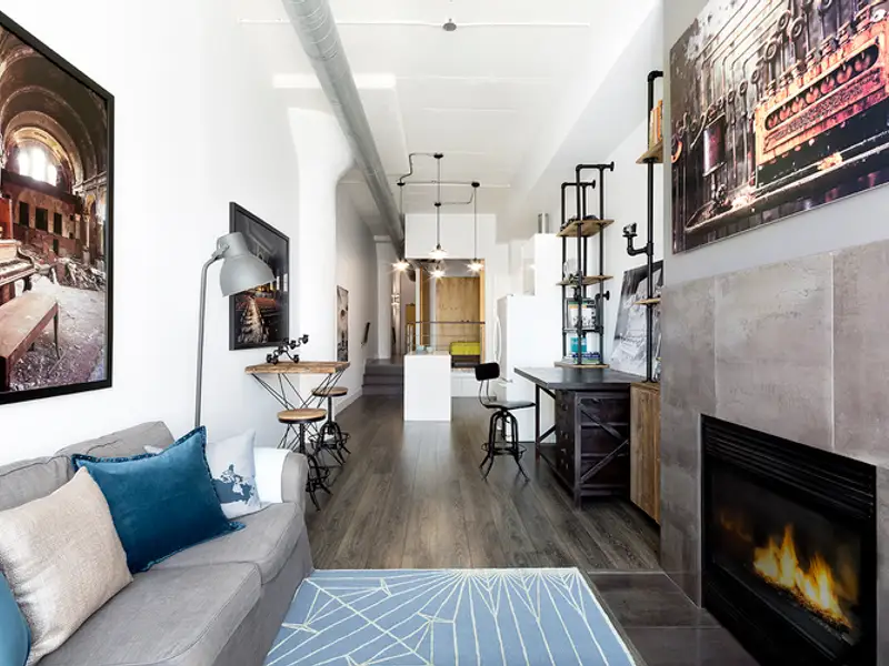 Amenajarea in stil industrial a unei locuinte mici