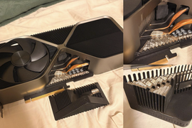 O bucată din radiatorul unei plăci RTX 4090 Founders Edition s-a desprins în timpul transportului