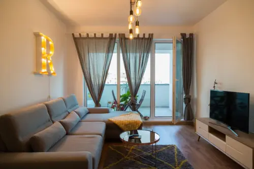 Design modern cu influente retro intr-un apartament de 63 mp din Bucuresti