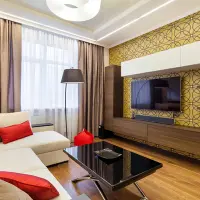 Design modern cu accente de culoare intr-un apartament de 2 camere