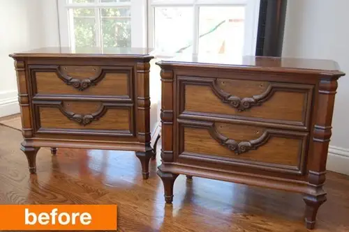 Reconditionarea unor noptiere vechi. Before/After (DIY)