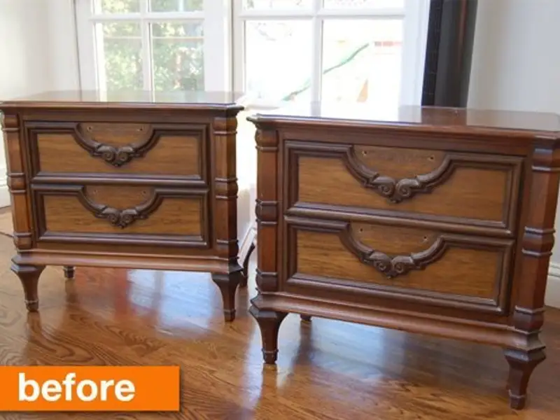 Reconditionarea unor noptiere vechi. Before/After (DIY)