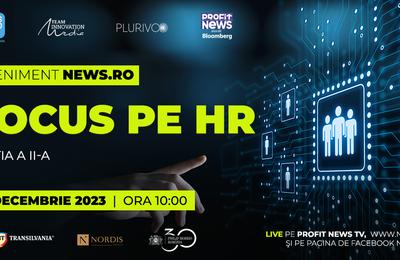 Deficitul forţei de muncă şi trendurile în HR sunt temele principale ale evenimentului televizat News.ro „Focus pe HR” – ediţia a II-a