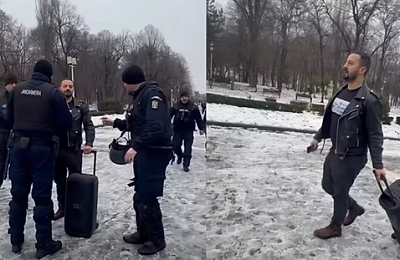 VIDEO | Instigatorul Adrian Băzăvan a vrut să se ducă iar să bage bățul prin gard, de data asta la miile de români care au sărbătorit Unirea Principatelor alături de Călin Georgescu. A fost săltat de jandarmi înainte de a-și duce la îndeplinire planul