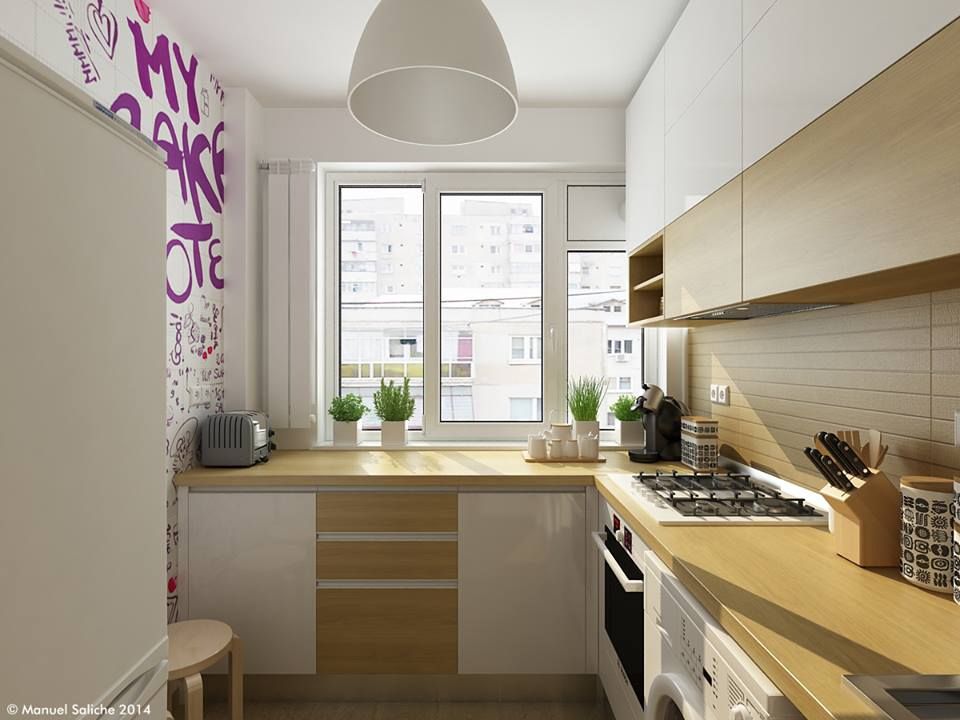 Amenajarea unei bucatarii din Bucuresti sau cum sa te descurci cu doar 6 mp