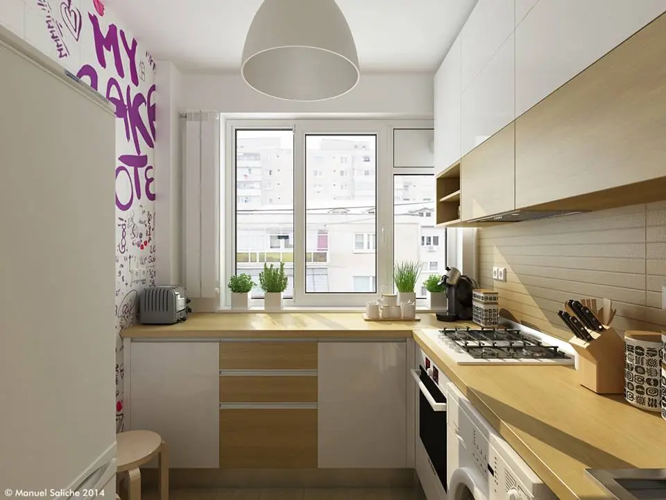 Amenajarea unei bucatarii din Bucuresti sau cum sa te descurci cu doar 6 mp