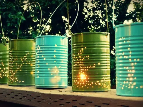 DIY: variante de iluminat pentru gradina