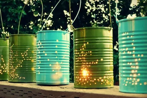 DIY: variante de iluminat pentru gradina