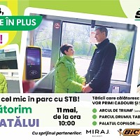 STB sărbătorește Ziua Tatălui cu surprize pentru tătici și copii în transportul public