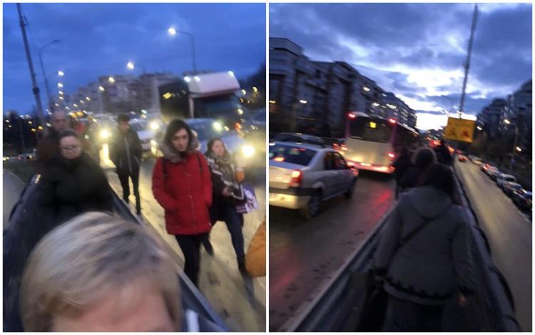 Traficul blocat pe Calea Mănăștur a creat un adevărat haos