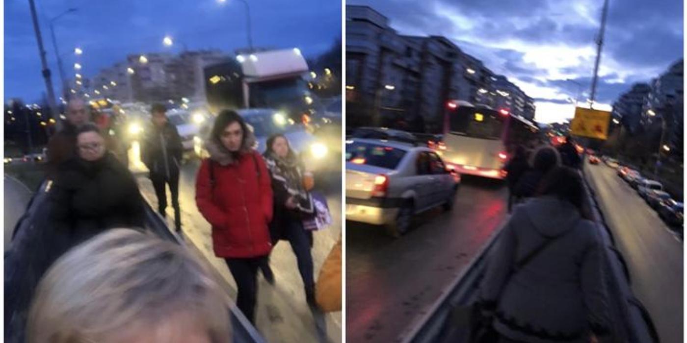 Traficul blocat pe Calea Mănăștur a creat un adevărat haos