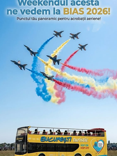Spectacol pe cer și tombolă cu tururi gratuite pe etaj: Bucharest City Tour este prezent la BIAS 2026