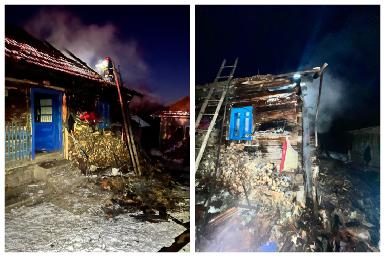 Un incendiu a izbucnit în această dimineață la o casă din localitatea Prelucele, comuna Negreni