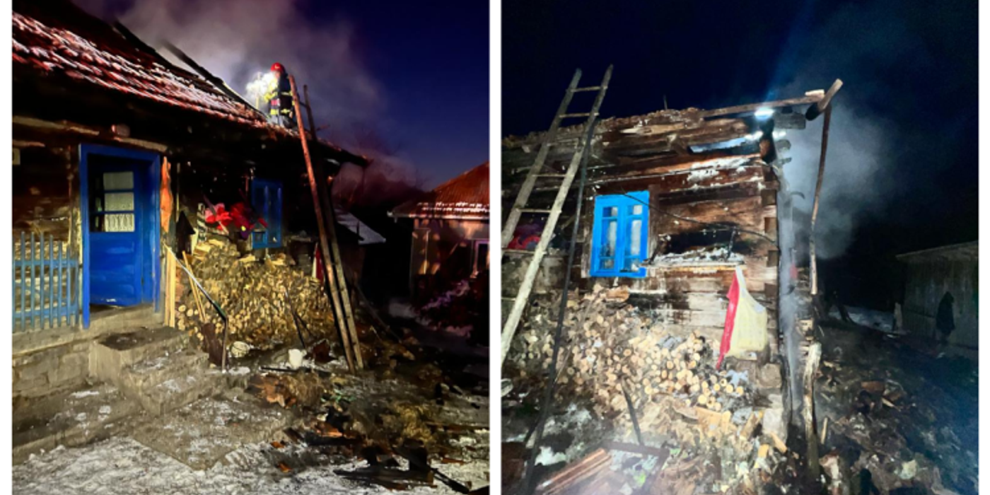 Un incendiu a izbucnit în această dimineață la o casă din localitatea Prelucele, comuna Negreni