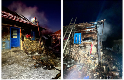 Un incendiu a izbucnit în această dimineață la o casă din localitatea Prelucele, comuna Negreni