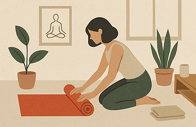 Cum să creezi un spațiu pentru yoga acasă