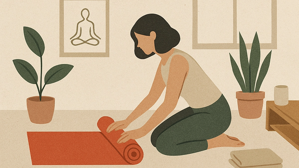 Cum să creezi un spațiu pentru yoga acasă