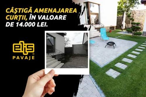 Castiga amenajarea curtii, in valoare de 14.000 lei