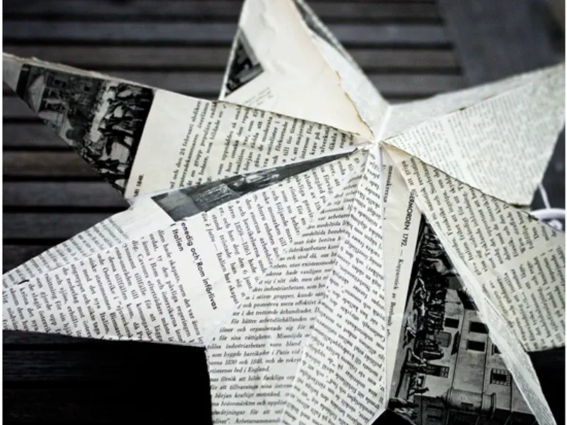20 de idei creative pentru decoratiuni realizate din ziare