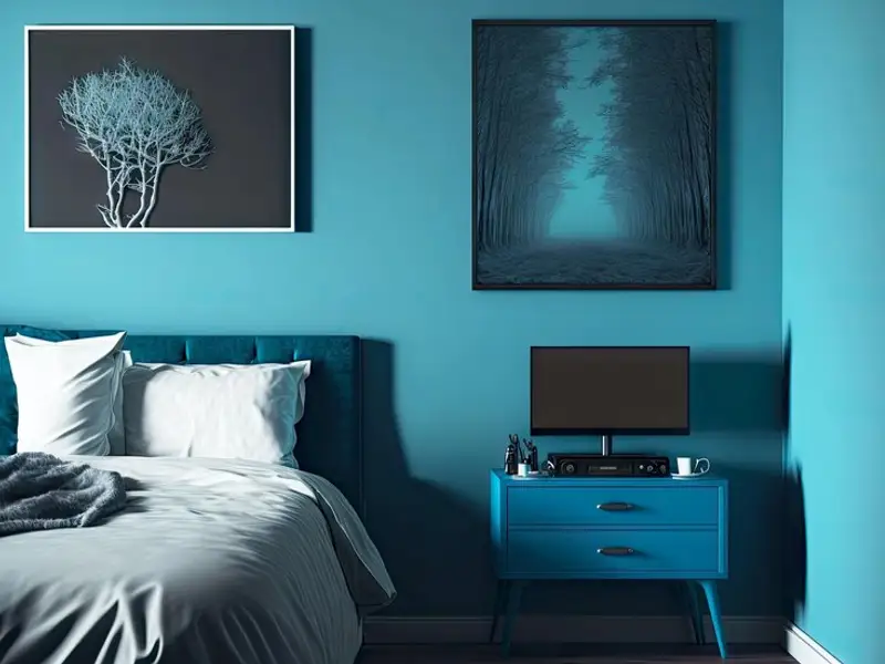 Când culorile reci joacă un rol esențial în amenajarea dormitorului