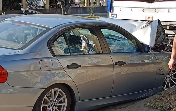 Accident rutier, în această dimineață, pe strada Corneliu Coposu din Cluj-Napoca
