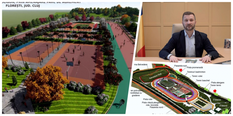 Floreștiul se va bucura de un parc multifuncțional ce va rivaliza cu Baza sportivă din Gheorgheni