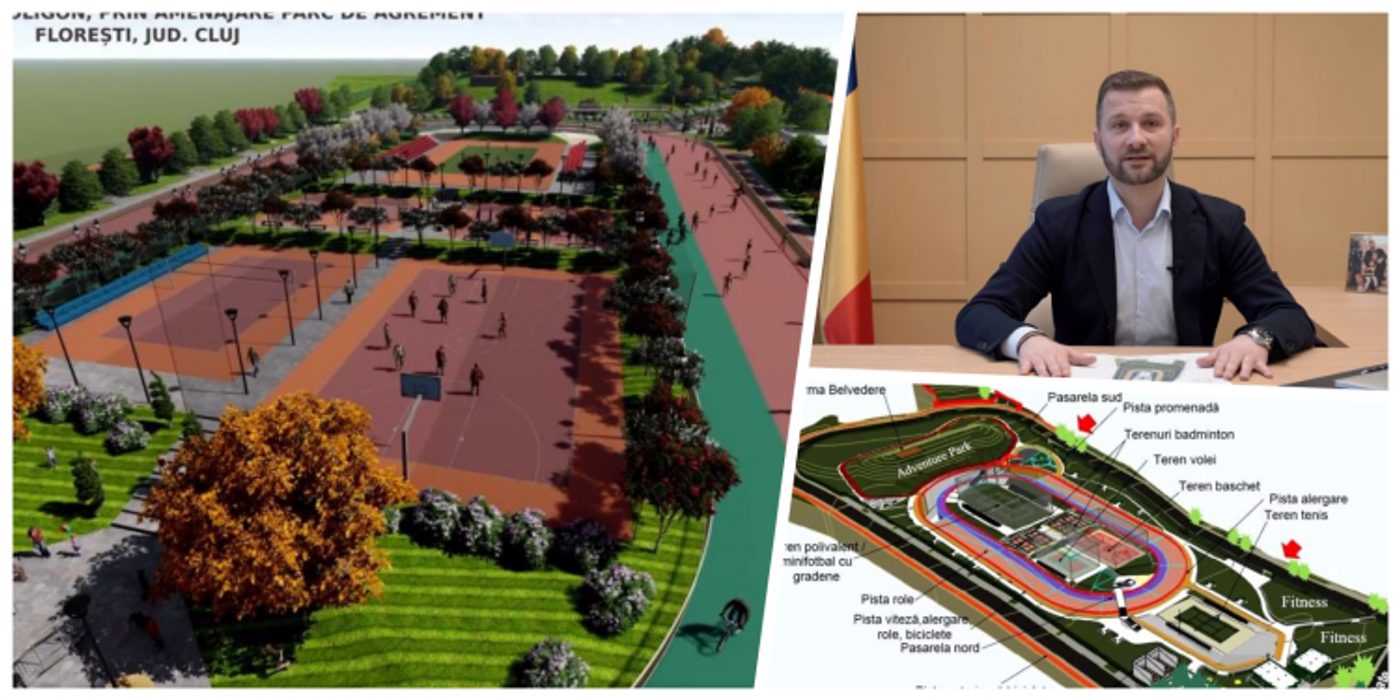 Floreștiul se va bucura de un parc multifuncțional ce va rivaliza cu Baza sportivă din Gheorgheni