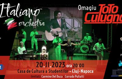 Spectacol în memoria lui Toto Cutugno, luni, 20 noiembrie, la Casa de Cultură a Studenților din Cluj-Napoca