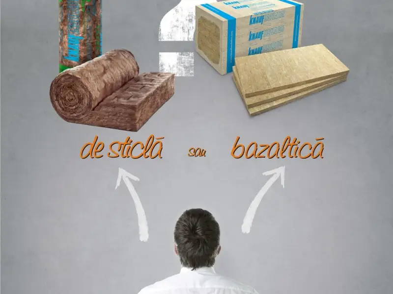 (P)Vata minerala de sticla versus vata minerala bazaltica