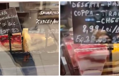 Prăjituri expirate, expuse spre vânzare, într-un magazin renumit din Gherla