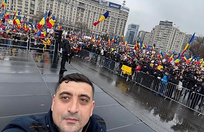 Protestul AUR. Întâi la AEP, apoi în Piața Victoriei