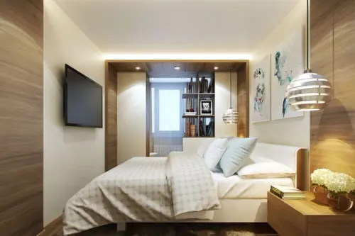 Amenajarea unui dormitor extins in balcon