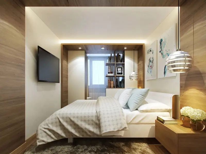 Amenajarea unui dormitor extins in balcon