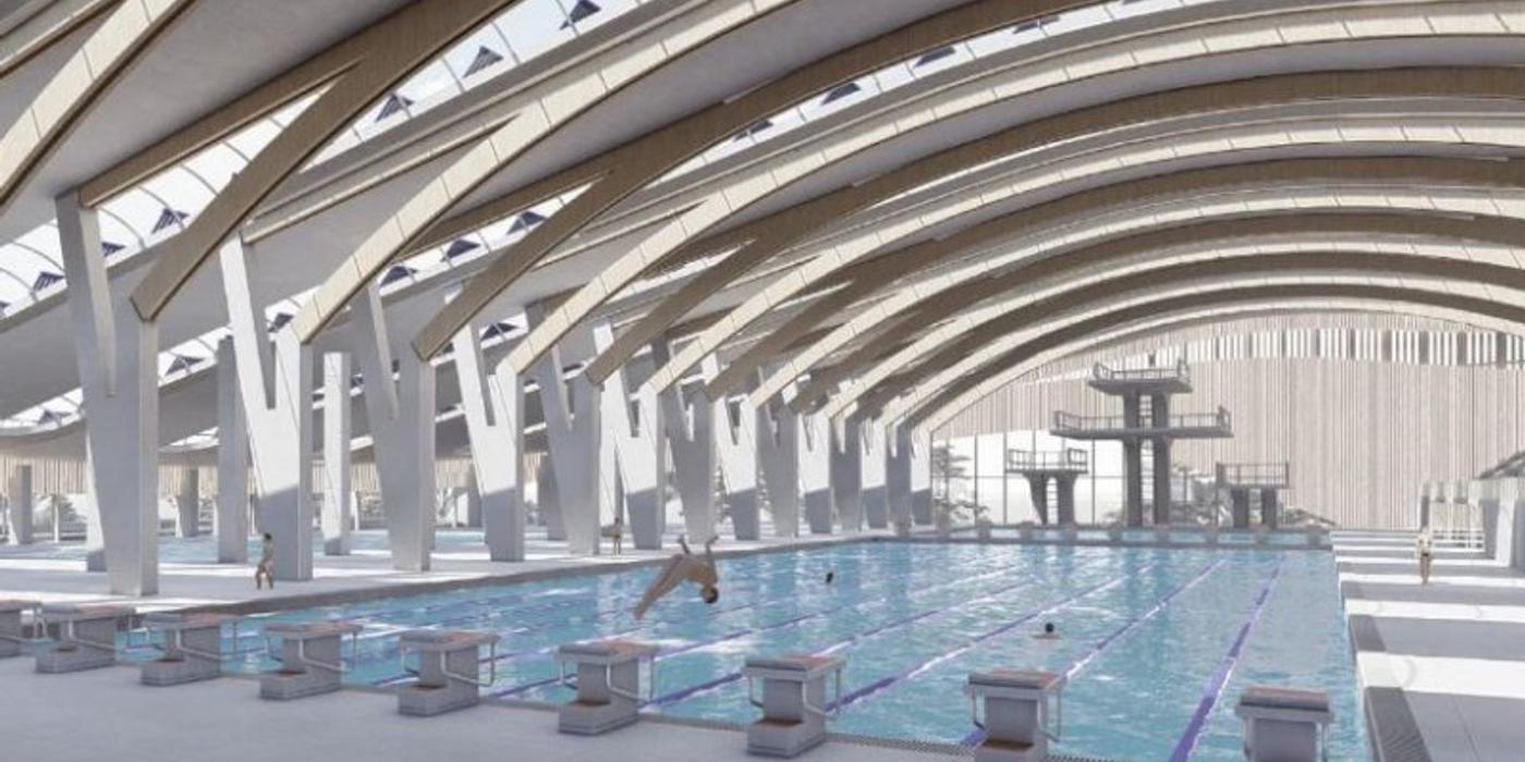 Bazinul de înot din HUB-ul Borhanci va costa cu peste 65 de milioane de lei mai mult decât suma stabiilită inițial