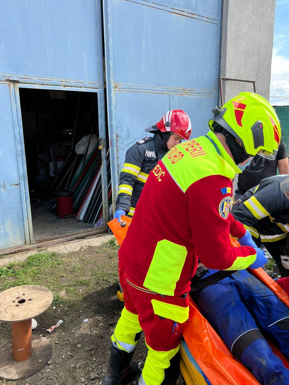O explozie s-a produs joi în localitatea Chinteni din județul Cluj