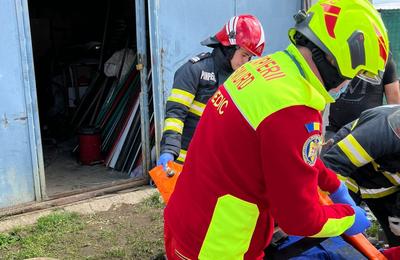 O explozie s-a produs joi în localitatea Chinteni din județul Cluj