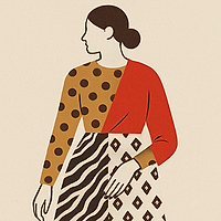 Culori contrastante și patternuri pe textile – mix maximalist