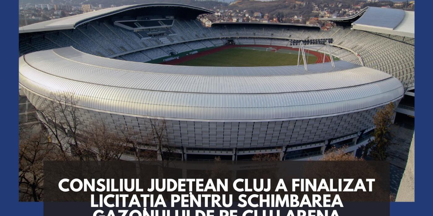 De mâine, 28 martie, va începe înlocuirea gazonului de pe Cluj Arena