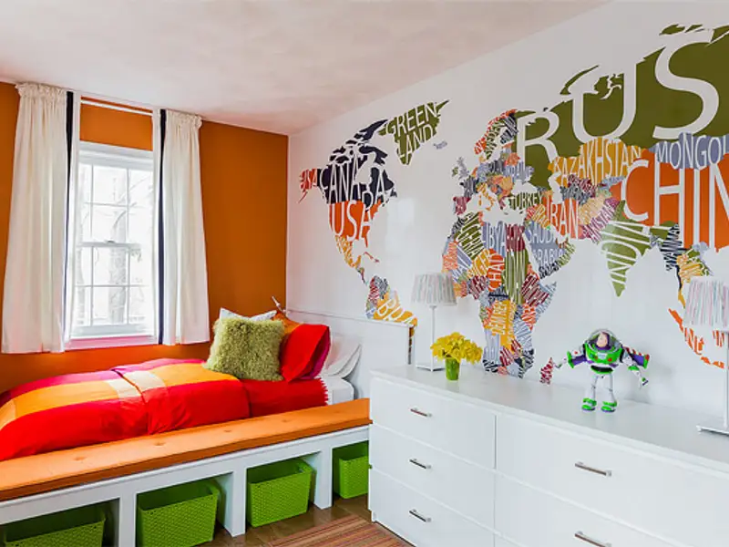 Inspiratie cu stickere de perete pentru camera copiilor