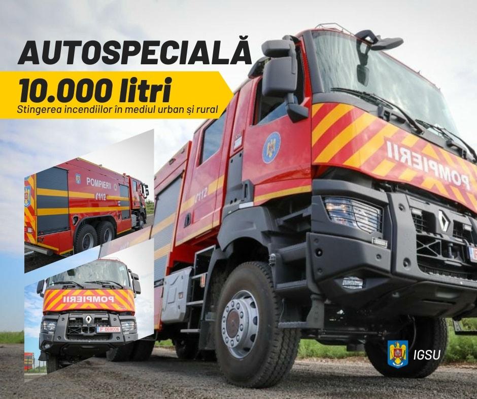 ISU Cluj va primi noi autospeciale pentru stingerea incendiilor în mediul urban și rural
