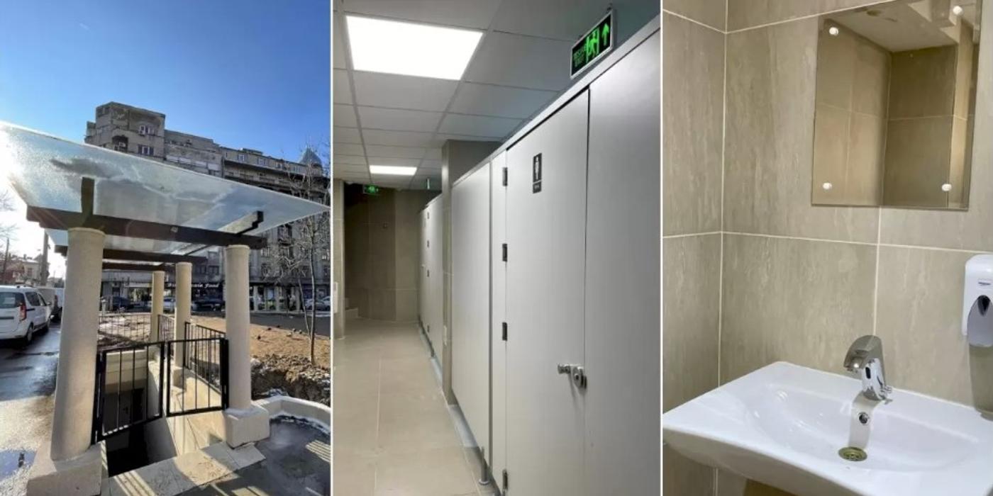 În Centrul Capitalei, o toaletă publică a trecut printr-un proces de modernizare