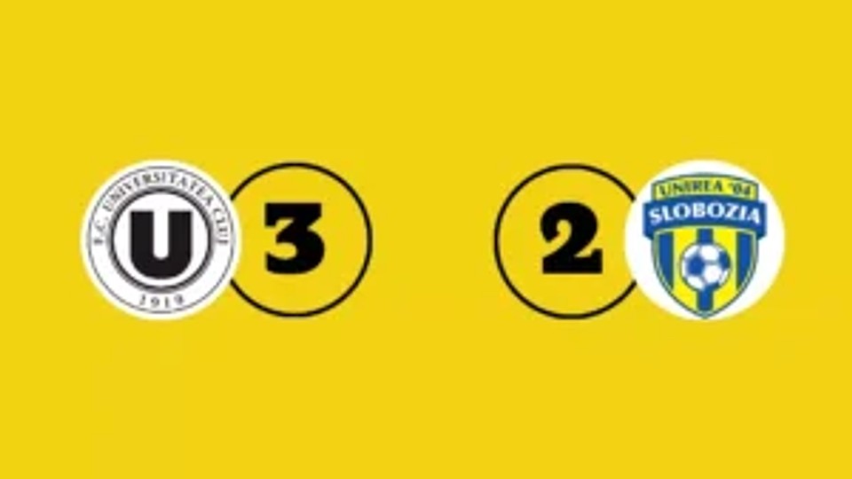 „U” Cluj s-a calificat în play-off pentru prima dată în istorie după ce a întors scorul cu Slobozia