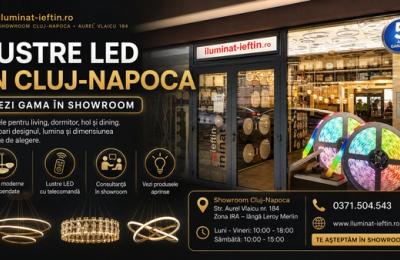Lustre LED în Cluj-Napoca: de ce merită să le vezi în showroom înainte să alegi