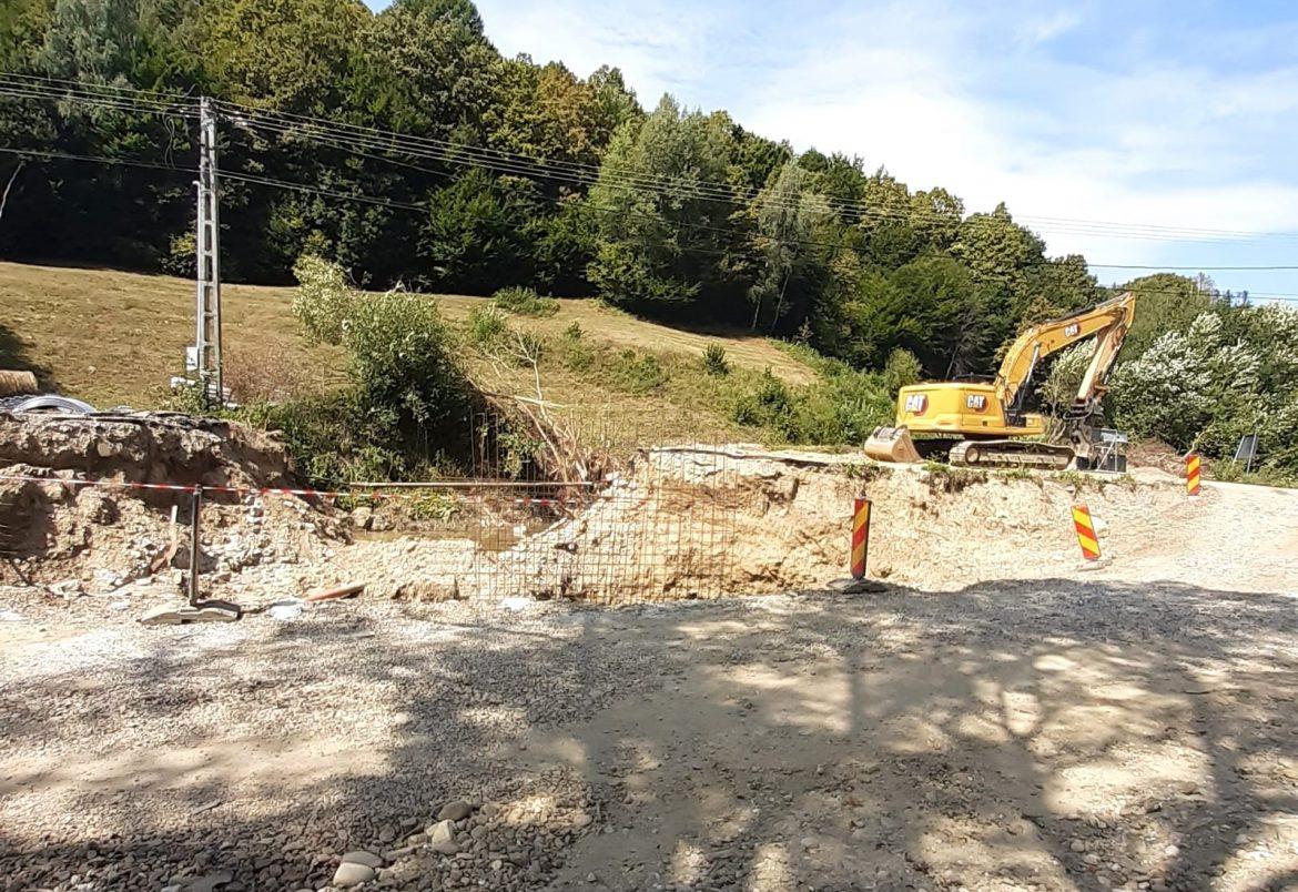 CJ Cluj a început lucrări pentru construirea unui nou pod în comuna clujeană Chiuiești