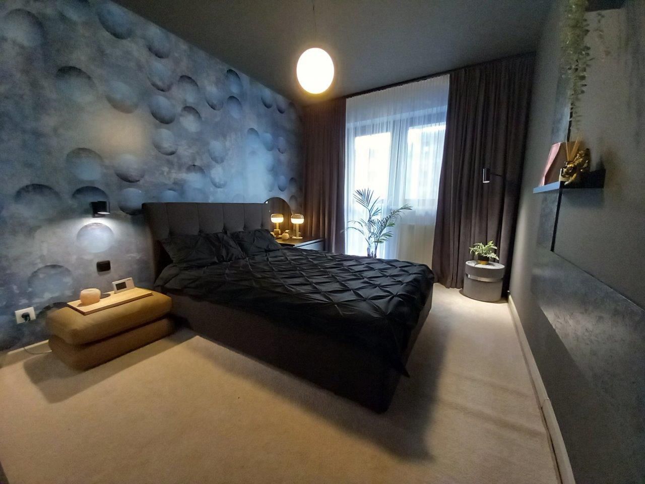 Amenajare cu influente industriale pentru un apartament de 49 mp