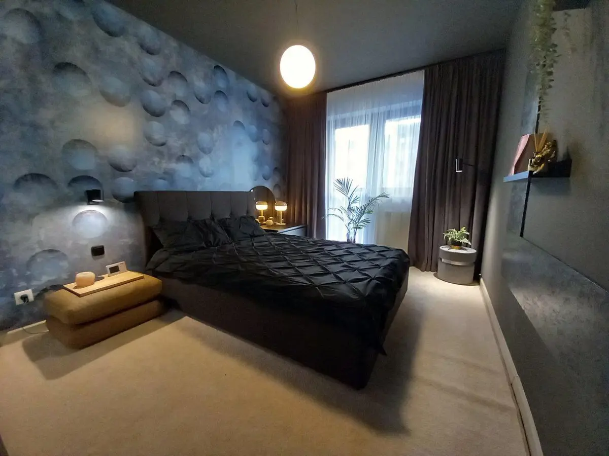 Amenajare cu influente industriale pentru un apartament de 49 mp