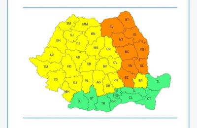 E cod galben de vreme instabilă în județul Cluj