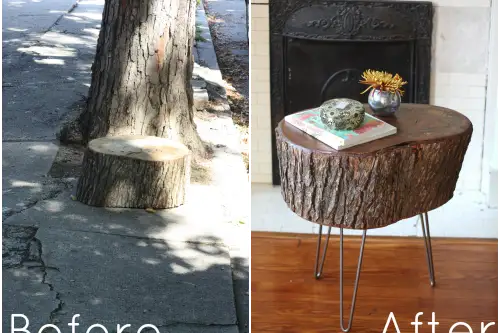 DIY: Cum sa-ti faci propria masuta de cafea dintr-un bustean?